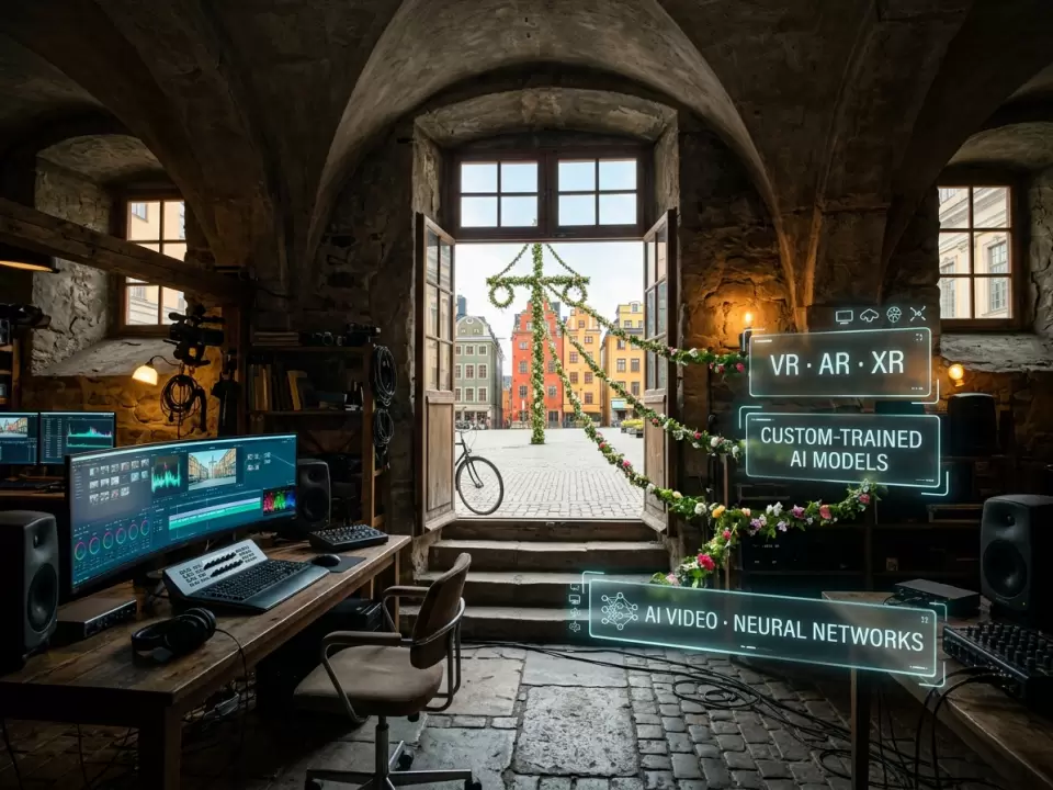 AI-video & VR/AR/XR-produktion i Stockholm
